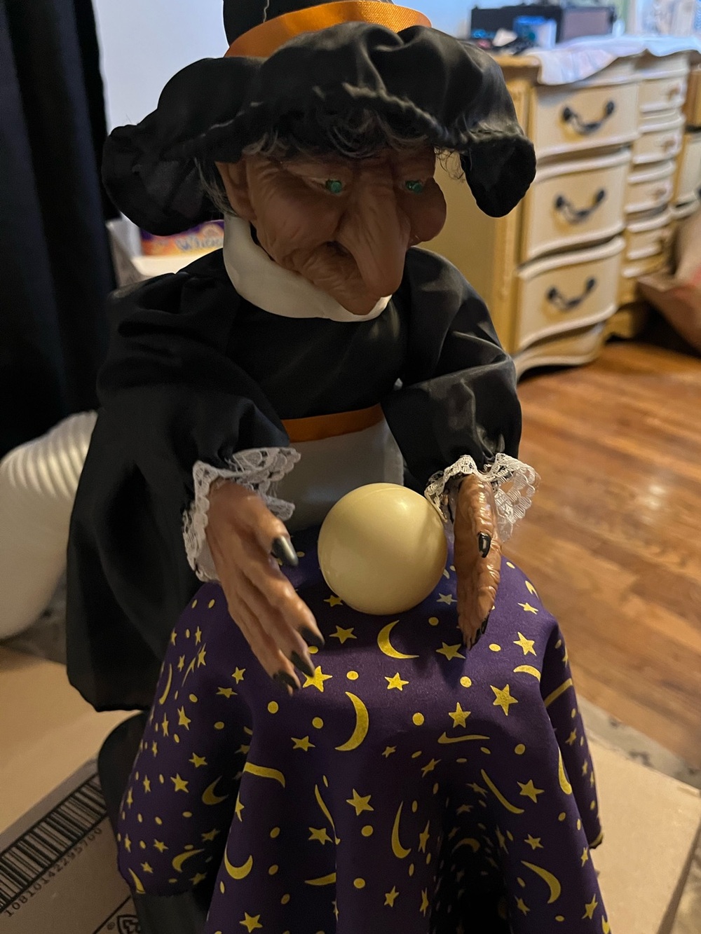 Vintage Gemmy Fortune Teller Witch
